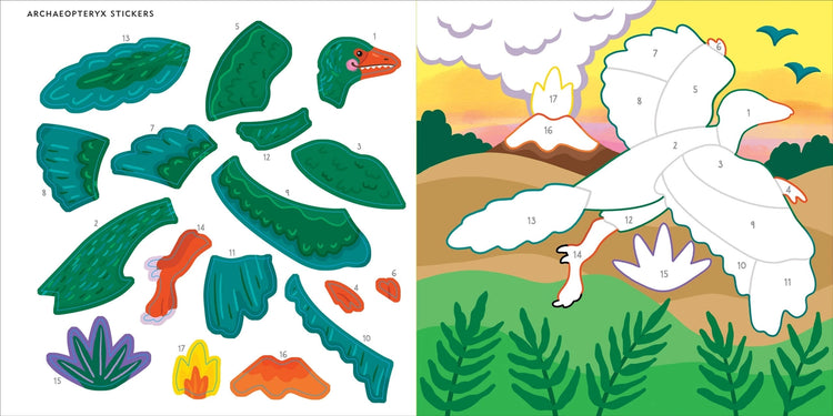My First Color By Sticker Book | Dinosaurs - 4