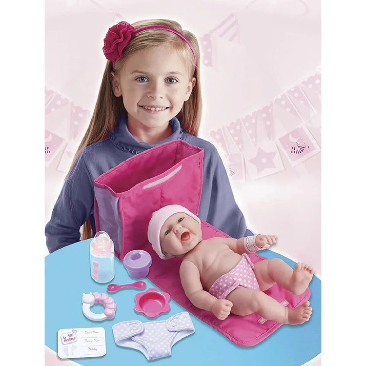 La Newborn Baby Doll | 13" Diaper Bag Gift Set 18332