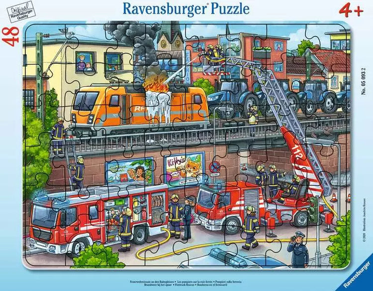 Puzzle | Firetruck Rescue | 48 Pc Frame 4+ - 1