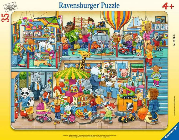 Puzzle | Animal Toy Store | 35 Pc Frame 4+ - 2