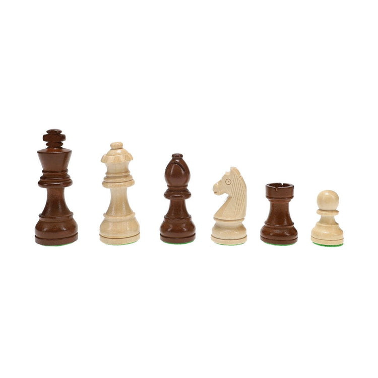 Chess | French Staunton | Weighted Pieces & Walnut Board | 14.75 Inch Game - 5