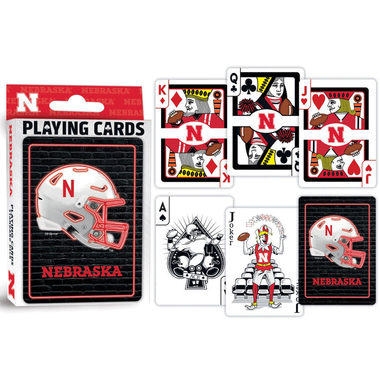 Nebraska | Neon Style Playing Cards - 3