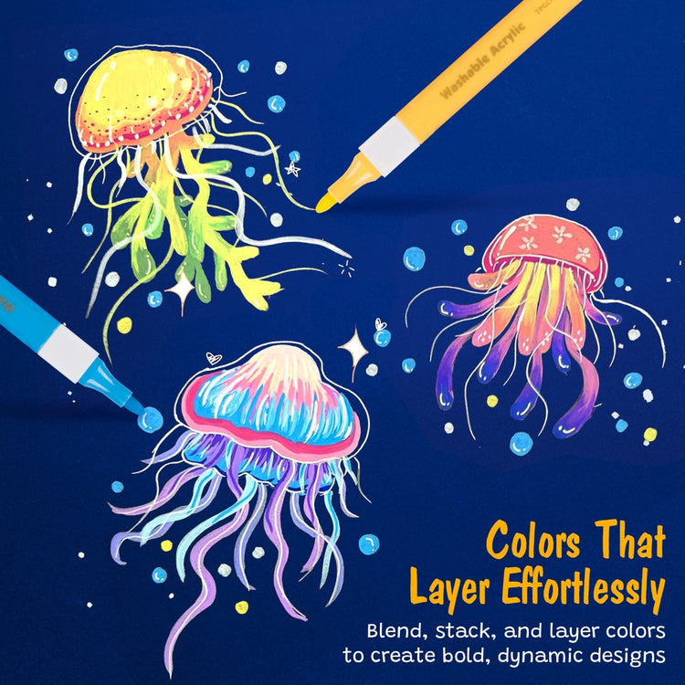 Magic Stix Washable Acrylic Markers 24 pk