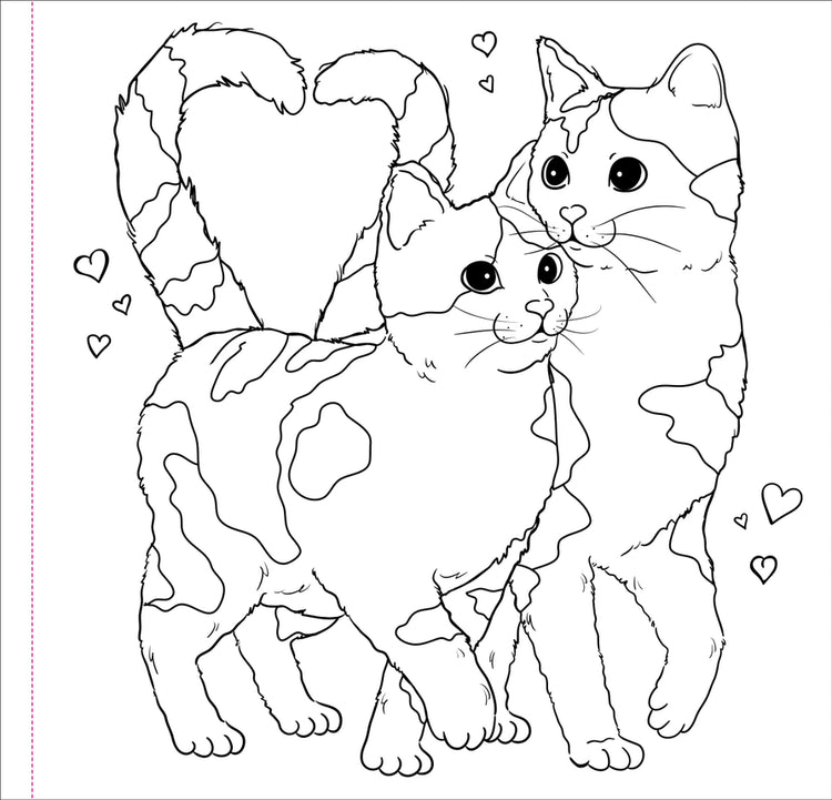 Coloring Book Adult | Cute and Curious Cats 8+ - 6