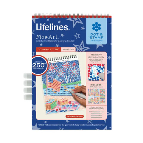 Lifelines | FlowArt | Dot By Letter | Americana - 1