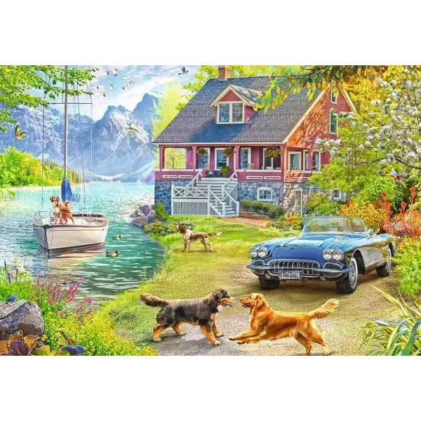 Puzzle | Summer Lake House | 200 Pc - 2