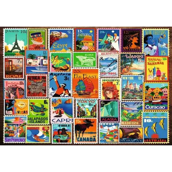 Puzzle | Travel Stamps | 200 Pc - 2
