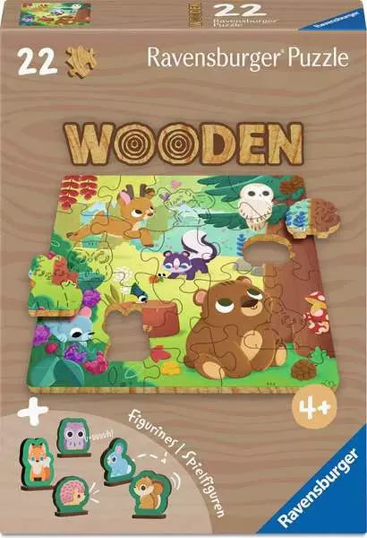 Puzzle | Forest Animals | 22 Pc Wood 4+ - 1