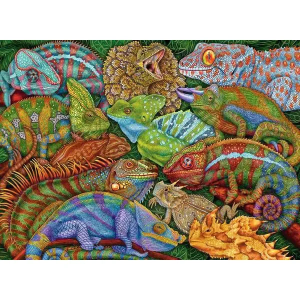 Puzzle | Riveting Reptiles | 300 Pc XXL 9+ - CR Toys