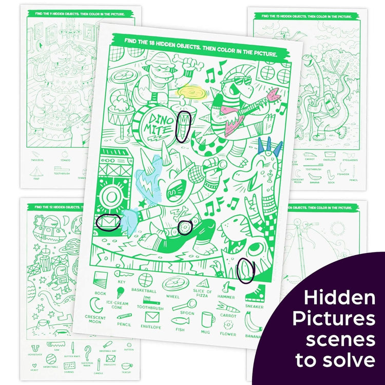 Scratch-and-Play | Dinosaur Hidden Pictures