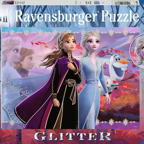 Puzzle | Frozen Strong Sisters | 100 Pc XXL Glitter 6+ - 1