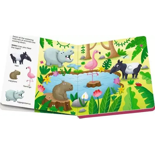 Shh Who's There? Jungle Animals Sound Book 12m+ - 2