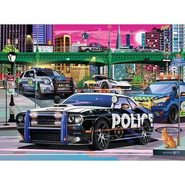 Puzzle | Police on Patrol | 150 Pc XXL 7+ - CR Toys