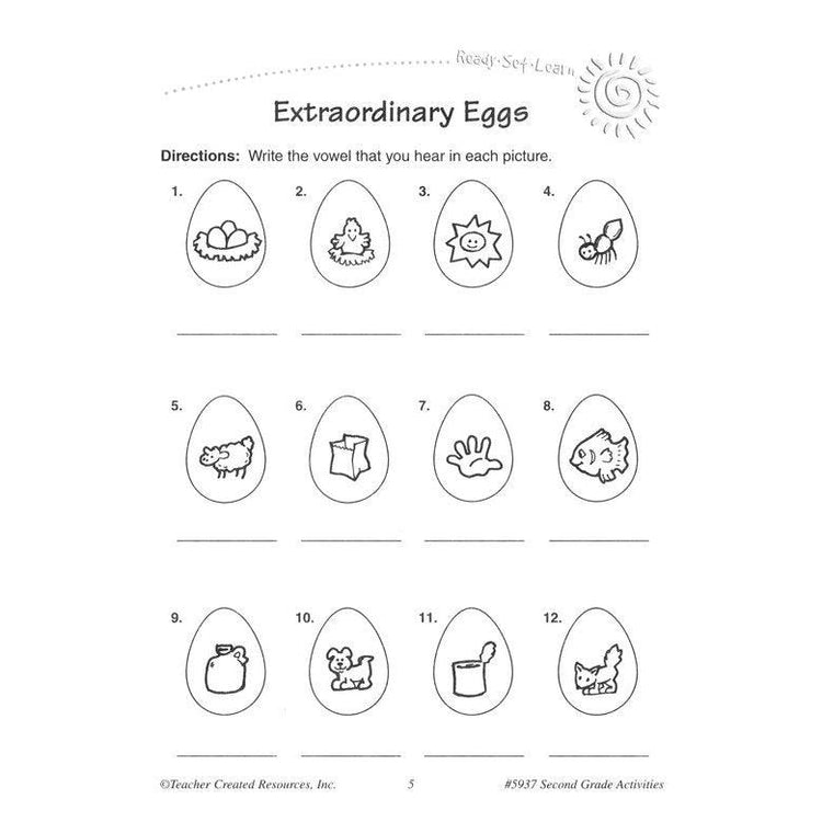 Teacher Created Resources: 2Nd Grade Second Grade Activities Soft Cover Activity Book