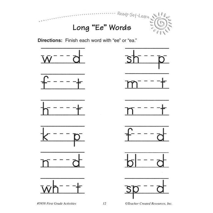 Teacher Created Resources: 1St Grade First Grade Activities Soft Cover Activity Book