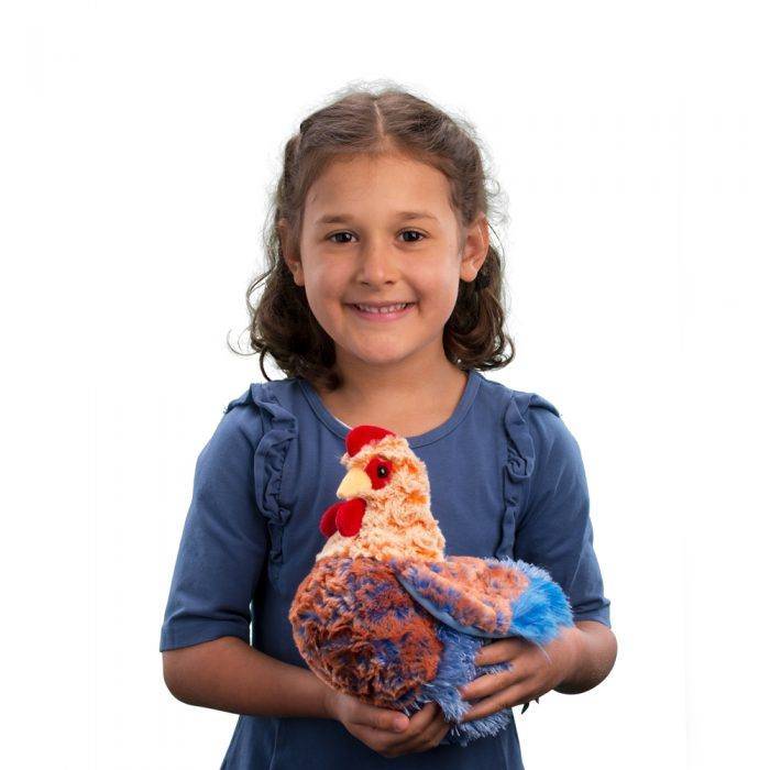Henrietta Blue Lace Hen Plush - 3