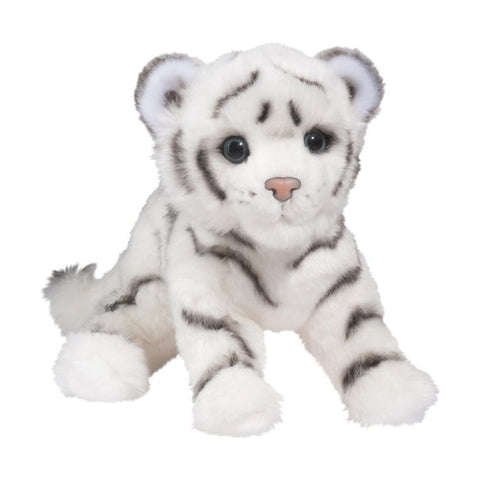 Silky White Tiger Cub Plush - 1