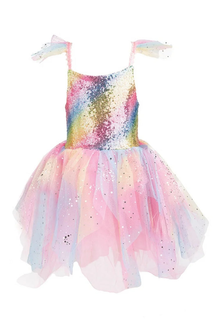 Gown | Rainbow Fairy Dress & Wings Multi 7-8 - 1