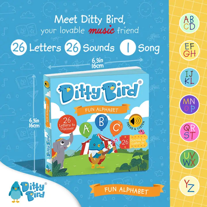 Ditty Bird | Fun Alphabet Abc Song Board Book