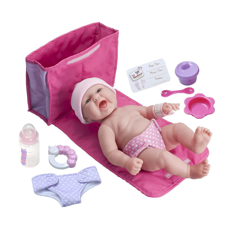 La Newborn Baby Doll | 13" Diaper Bag Gift Set 18332