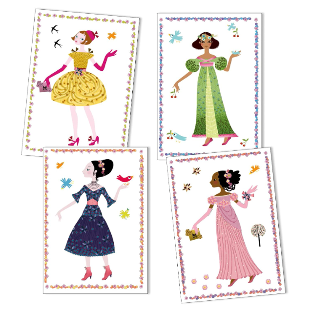 Pg Stickers And Paper Dolls Dresses Seasons