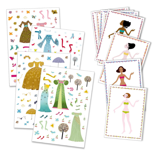 Pg Stickers And Paper Dolls Dresses Seasons