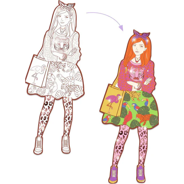 Demoiselle Nina & Friends Coloring Paper Dolls Dj09548