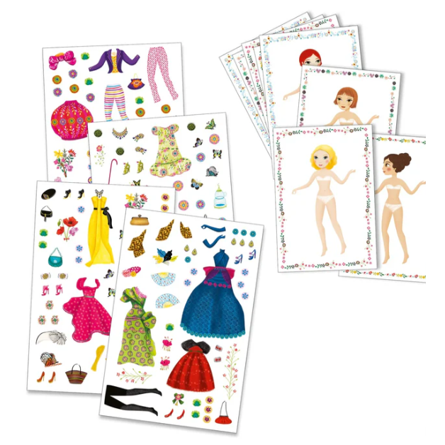Pg Stickers And Paper Dolls Massive Fashion Dj09691