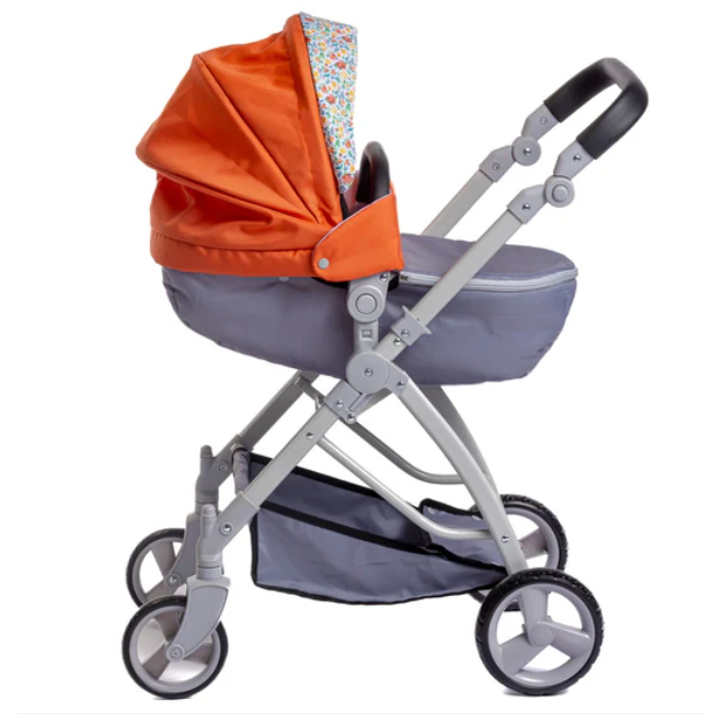 Berenguer Boutique | Playtime | Deluxe Folding Sports Pram Stroller 81489Nature