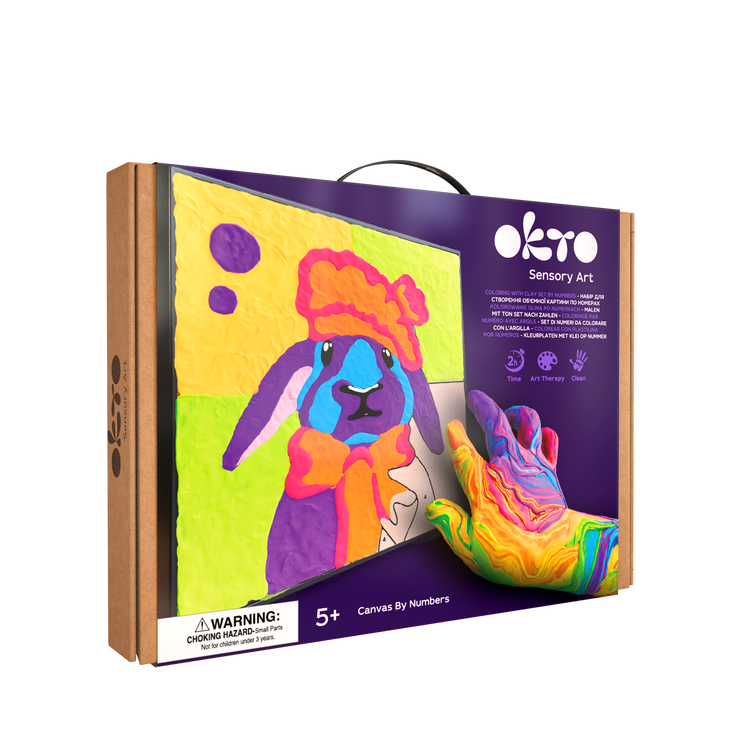 OKTO Sensory Art | Coloring With Clay By Numbers 5+