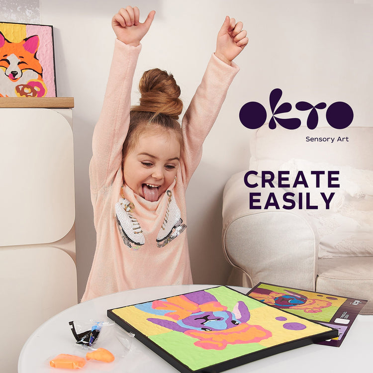 OKTO Sensory Art | Coloring With Clay By Numbers 5+