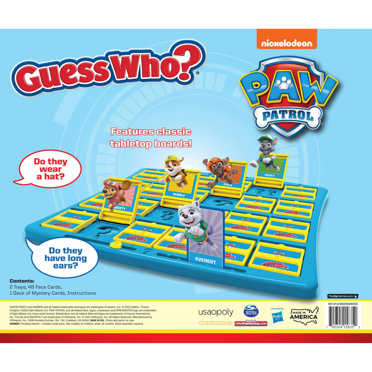 Paw Patrol Guess Who