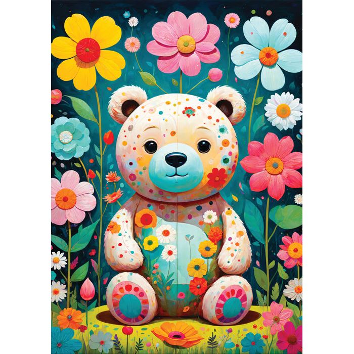 Flower Teddy Bear 1000pc Puzzle 10+ - 2