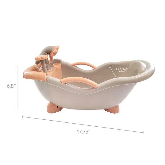 Bathtub | Neutral Color| Fits Up To 17" Doll | 2+ - 3