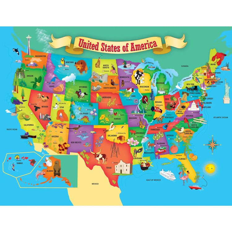 Puzzle | Explorer | USA Map | 60 Piece - 2