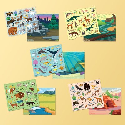 Multi-Park Restickable Stickers 30913