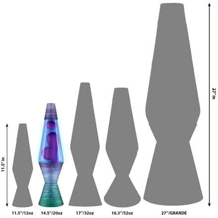 Lava Lamp | Ceramic Dip/Prp/Blue 14.5" 24960400Us
