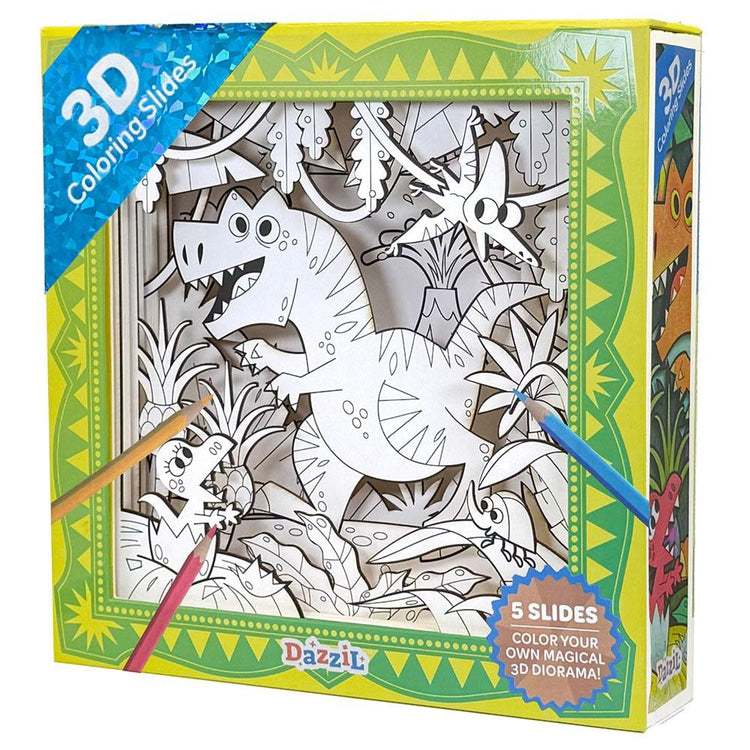 3D Coloring Slides | Dinosaur 8+ - CR Toys