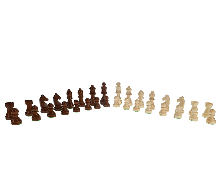 Chess | French Staunton | Weighted Pieces & Walnut Board | 14.75 Inch Game - 6