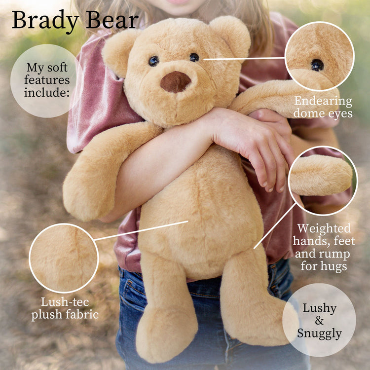 Plusj | Lushee 16" Brady Tan Bear - CR Toys