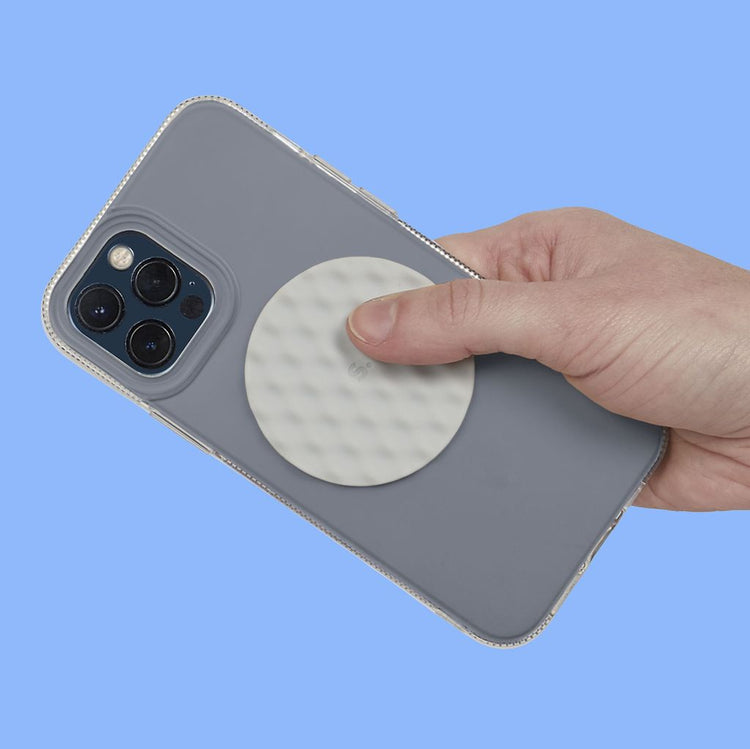 Slabs Silicone Sensory Sticker | Circle Mesh Grey - 3