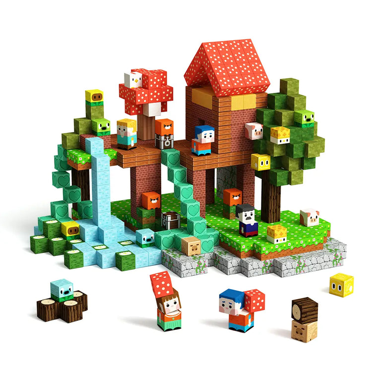 Hilltop Hamlet 100pc Magnetic Building Blocks
