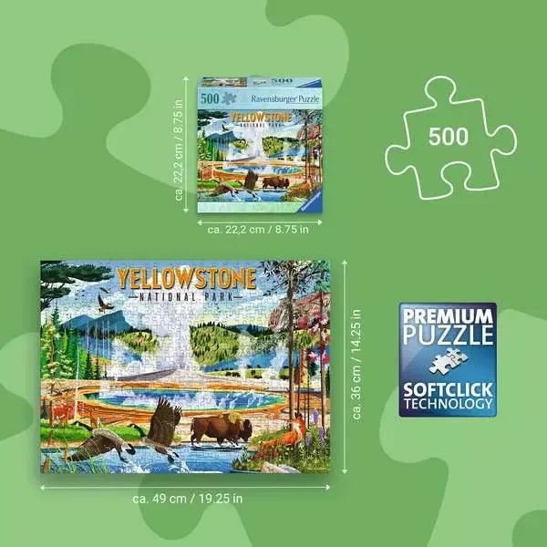 Puzzle | Yellowstone National Park | 500 Pc - CR Toys