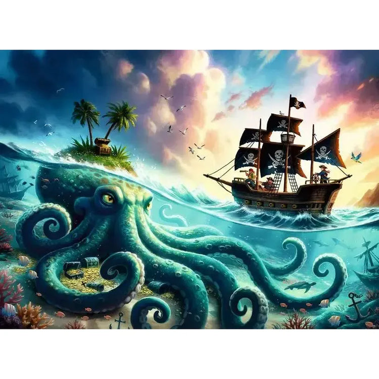 Puzzle | Pirate Treasure | 100 Pc XXL 6+ - 2