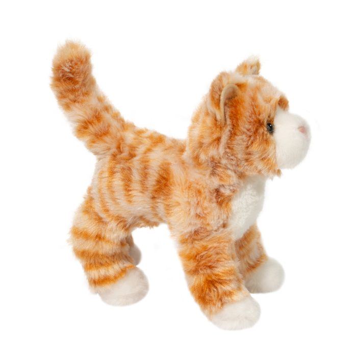 Hally Orange Striped Cat Plush - 5
