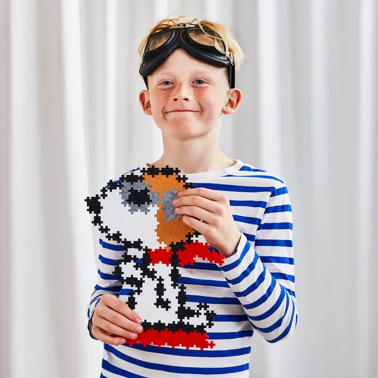 Plus Plus | Peanuts Puzzle by Number | Flying Ace