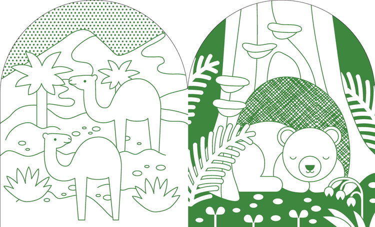 Coloring Book With Stickers | Wild World - 2