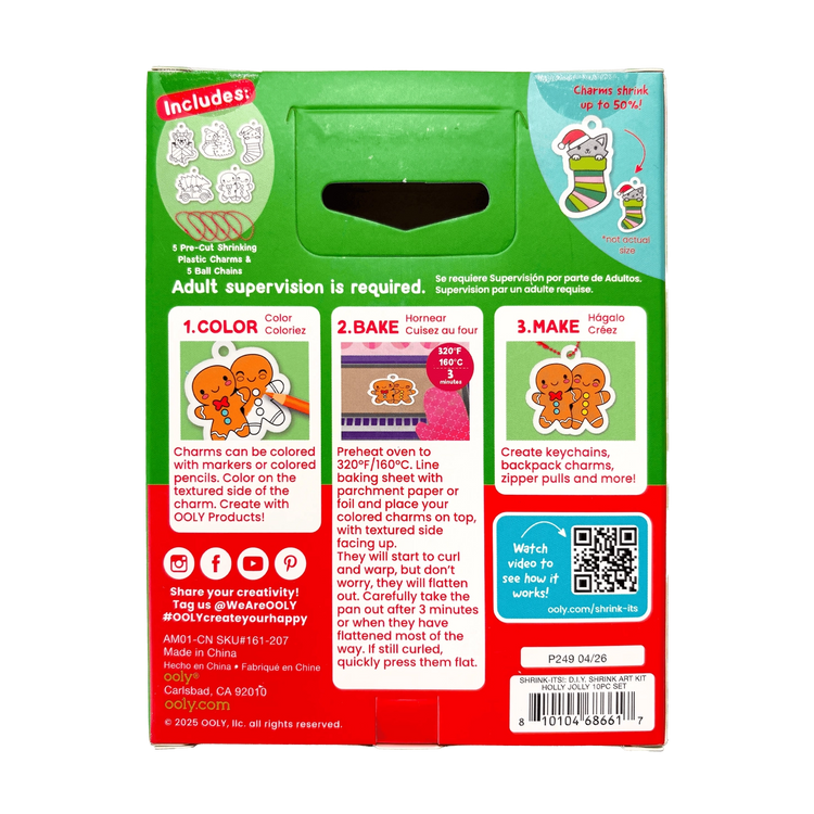 Holly Jolly Shrink-Its DIY Shrink Art Kit 6+ - 5