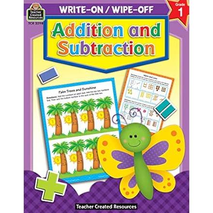 HomeProduct Write-On/Wipe-Off Book | Addition and Subtraction