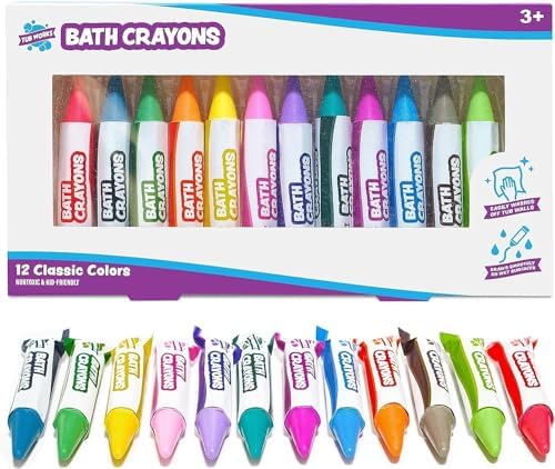 Tub Works | Smooth Bath Crayons Bath Toy | 12 PK | Ages 3+ - 1